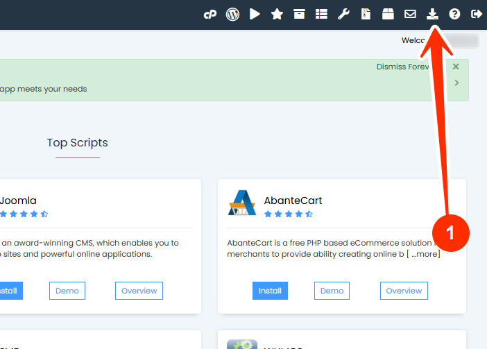 Softaculous Apps Installer - Import Installations