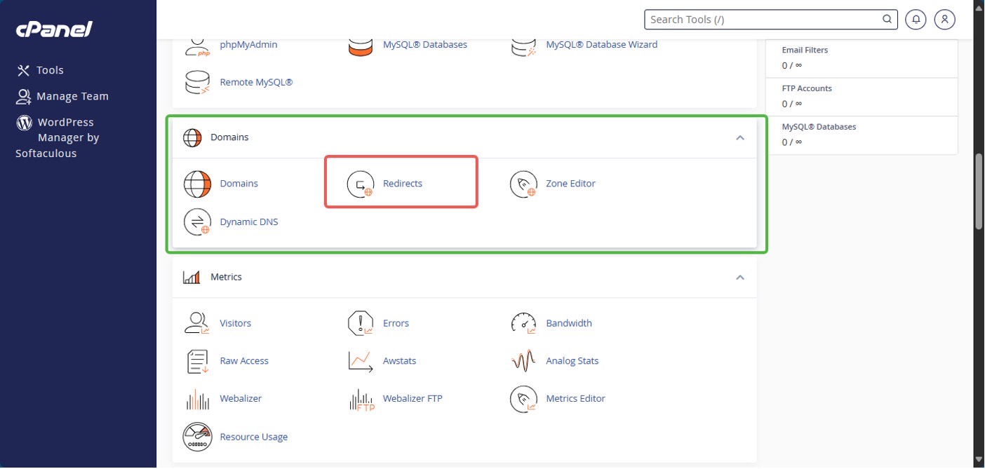 LyteHosting Domains Redirects