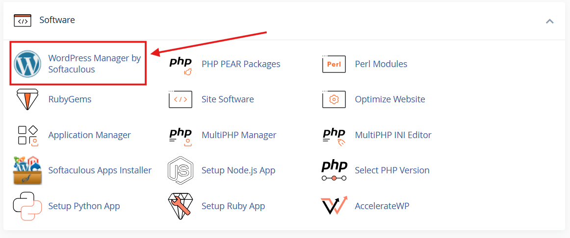 WordPress Manager by Softaculous