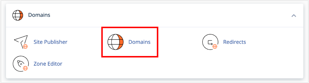 cPanel - Domains Section - Domains