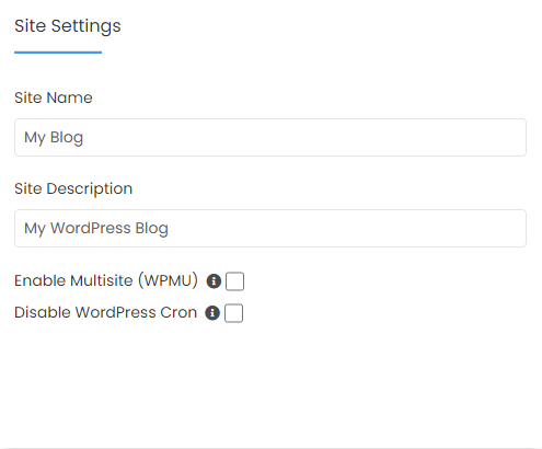 Lytehosting cPanel Softaculous WordPress Site Setting