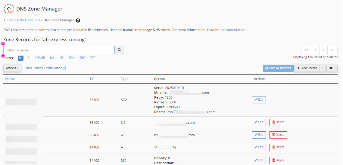 DNS Zone Manager - Manage DNS Zone Records