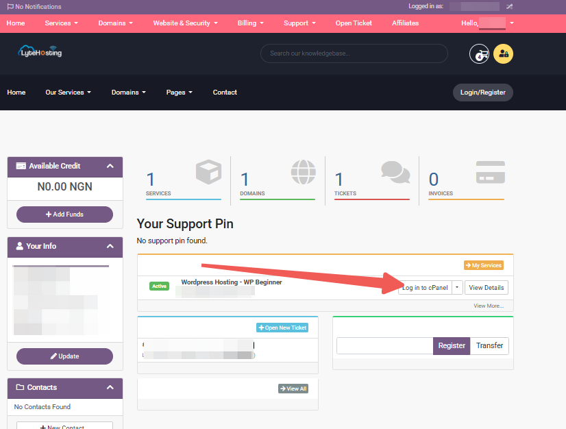 Login - to - cPanel