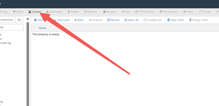 File Manager - Upload Audio